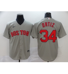 Red Sox 34 David Ortiz Gray 2020 Nike Cool Base Jersey Red Sox 34 David Ortiz Gray 2020 Nike Cool Base Jersey