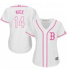 Womens Majestic Boston Red Sox 14 Jim Rice Replica White Fashion MLB Jersey Womens Majestic Boston Red Sox 14 Jim Rice Replica White Fashion MLB Jersey