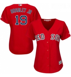 Womens Majestic Boston Red Sox 19 Jackie Bradley Jr Authentic Red Alternate Home MLB Jersey Womens Majestic Boston Red Sox 19 Jackie Bradley Jr Authentic Red Alternate Home MLB Jersey