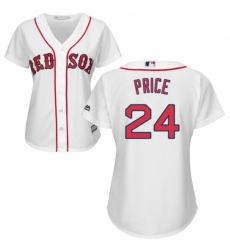 Womens Majestic Boston Red Sox 24 David Price Authentic White Home MLB Jersey Womens Majestic Boston Red Sox 24 David Price Authentic White Home MLB Jersey