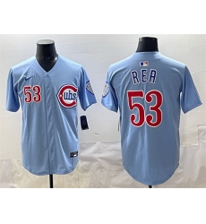 Men Chicago Cubs 53 Colin Rea Blue 2024 25 2nd Alternate Limited Stitched Baseball Jersey