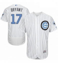Mens Majestic Chicago Cubs 17 Kris Bryant Authentic White 2016 Fathers Day Fashion Flex Base MLB Jersey Mens Majestic Chicago Cubs 17 Kris Bryant Authentic White 2016 Fathers Day Fashion Flex Base MLB Jersey