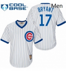 Mens Majestic Chicago Cubs 17 Kris Bryant Authentic White Home Cooperstown MLB Jersey Mens Majestic Chicago Cubs 17 Kris Bryant Authentic White Home Cooperstown MLB Jersey