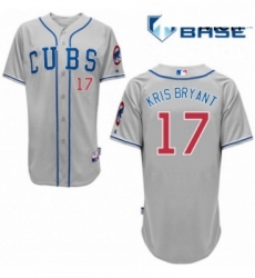 Mens Majestic Chicago Cubs 17 Kris Bryant Replica Grey Alternate Road Cool Base MLB Jersey Mens Majestic Chicago Cubs 17 Kris Bryant Replica Grey Alternate Road Cool Base MLB Jersey