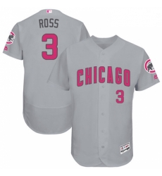 Mens Majestic Chicago Cubs 3 David Ross Grey Mothers Day Flexbase Authentic Collection MLB Jersey Mens Majestic Chicago Cubs 3 David Ross Grey Mothers Day Flexbase Authentic Collection MLB Jersey