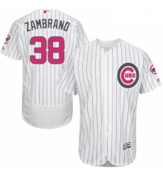 Mens Majestic Chicago Cubs 38 Carlos Zambrano Authentic White 2016 Mothers Day Fashion Flex Base MLB Jersey Mens Majestic Chicago Cubs 38 Carlos Zambrano Authentic White 2016 Mothers Day Fashion Flex Base MLB Jersey