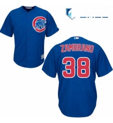 Mens Majestic Chicago Cubs 38 Carlos Zambrano Replica Royal Blue Alternate Cool Base MLB Jersey Mens Majestic Chicago Cubs 38 Carlos Zambrano Replica Royal Blue Alternate Cool Base MLB Jersey