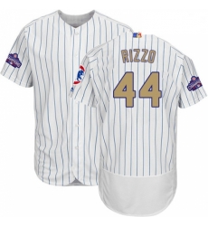Mens Majestic Chicago Cubs 44 Anthony Rizzo Authentic White 2017 Gold Program Flex Base MLB Jersey Mens Majestic Chicago Cubs 44 Anthony Rizzo Authentic White 2017 Gold Program Flex Base MLB Jersey