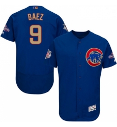 Mens Majestic Chicago Cubs 9 Javier Baez Authentic Royal Blue 2017 Gold Champion Flex Base MLB Jersey Mens Majestic Chicago Cubs 9 Javier Baez Authentic Royal Blue 2017 Gold Champion Flex Base MLB Jersey