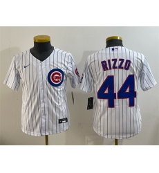 Women Chicago Cubs 44 Anthony Rizzo White Stitched Baseball Jersey Women Chicago Cubs 44 Anthony Rizzo White Stitched Baseball Jersey