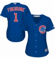 Womens Majestic Chicago Cubs 1 Kosuke Fukudome Authentic Royal Blue Alternate MLB Jersey Womens Majestic Chicago Cubs 1 Kosuke Fukudome Authentic Royal Blue Alternate MLB Jersey