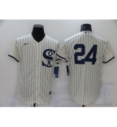 Men Chicago White Sox 24 Yasmani Grandal Cream Elite 2021 Field of Dreams Jersey Men Chicago White Sox 24 Yasmani Grandal Cream Elite 2021 Field of Dreams Jersey