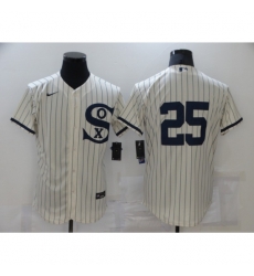 Men Chicago White Sox 25 Jim Abbott Cream Elite 2021 Field of Dreams Jersey Men Chicago White Sox 25 Jim Abbott Cream Elite 2021 Field of Dreams Jersey