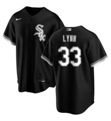 Men Chicago White Sox 33 Lance Lynn Black Cool Base Stitched Jersey Men Chicago White Sox 33 Lance Lynn Black Cool Base Stitched Jersey
