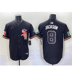 Men Chicago White Sox 8 Bo Jackson Black Mexico Limited Stitched Baseball Jersey