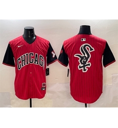 Men Chicago White Sox Team Big Logo Red Black 2025 City Connect Limited Stitched Baseball Jersey 001 Men Chicago White Sox Team Big Logo Red Black 2025 City Connect Limited Stitched Baseball Jersey 001