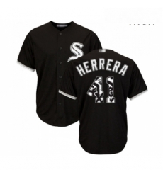 Mens Chicago White Sox 41 Kelvin Herrera Authentic Black Team Logo Fashion Cool Base Baseball Jersey Mens Chicago White Sox 41 Kelvin Herrera Authentic Black Team Logo Fashion Cool Base Baseball Jersey