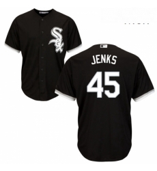 Mens Majestic Chicago White Sox 45 Bobby Jenks Replica Black Alternate Home Cool Base MLB Jersey Mens Majestic Chicago White Sox 45 Bobby Jenks Replica Black Alternate Home Cool Base MLB Jersey