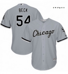 Mens Majestic Chicago White Sox 54 Chris Beck Replica Grey Road Cool Base MLB Jersey Mens Majestic Chicago White Sox 54 Chris Beck Replica Grey Road Cool Base MLB Jersey