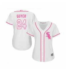 Womens Chicago White Sox 24 Brandon Guyer Authentic White Fashion Cool Base Baseball Jersey Womens Chicago White Sox 24 Brandon Guyer Authentic White Fashion Cool Base Baseball Jersey