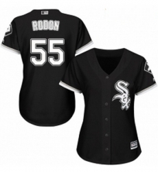 Womens Majestic Chicago White Sox 55 Carlos Rodon Authentic Black Alternate Home Cool Base MLB Jersey Womens Majestic Chicago White Sox 55 Carlos Rodon Authentic Black Alternate Home Cool Base MLB Jersey