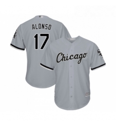 Youth Chicago White Sox 17 Yonder Alonso Replica Grey Road Cool Base Baseball Jersey Youth Chicago White Sox 17 Yonder Alonso Replica Grey Road Cool Base Baseball Jersey