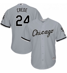 Youth Majestic Chicago White Sox 24 Joe Crede Authentic Grey Road Cool Base MLB Jersey Youth Majestic Chicago White Sox 24 Joe Crede Authentic Grey Road Cool Base MLB Jersey