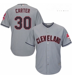 Mens Majestic Cleveland Indians 30 Joe Carter Replica Grey Road Cool Base MLB Jersey Mens Majestic Cleveland Indians 30 Joe Carter Replica Grey Road Cool Base MLB Jersey