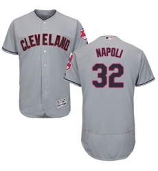 Mens Majestic Cleveland Indians 32 Mike Napoli Grey Road Flex Base Authentic Collection MLB Jersey Mens Majestic Cleveland Indians 32 Mike Napoli Grey Road Flex Base Authentic Collection MLB Jersey