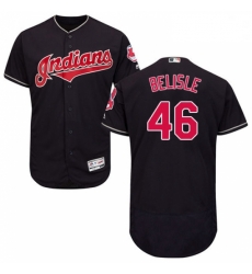 Mens Majestic Cleveland Indians 46 Matt Belisle Navy Blue Alternate Flex Base Authentic Collection MLB Jersey Mens Majestic Cleveland Indians 46 Matt Belisle Navy Blue Alternate Flex Base Authentic Collection MLB Jersey