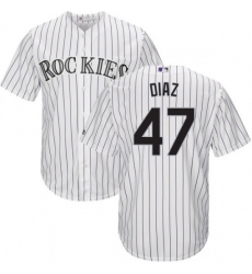 Men Nike Colorado Rockies 47 Jairo Diaz White Flex Base MLB Jersey Men Nike Colorado Rockies 47 Jairo Diaz White Flex Base MLB Jersey