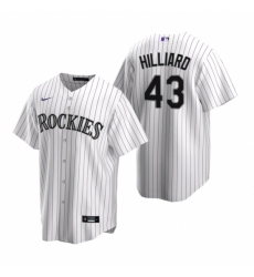 Mens Nike Colorado Rockies 43 Sam Hilliard White Home Stitched Baseball Jersey Mens Nike Colorado Rockies 43 Sam Hilliard White Home Stitched Baseball Jersey