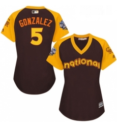Womens Majestic Colorado Rockies 5 Carlos Gonzalez Authentic Brown 2016 All Star National League BP Cool Base MLB Jersey Womens Majestic Colorado Rockies 5 Carlos Gonzalez Authentic Brown 2016 All Star National League BP Cool Base MLB Jersey