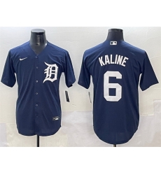 Men Detroit Tigers 6 Al Kaline Navy Cool Base Stitched Baseball Jersey Men Detroit Tigers 6 Al Kaline Navy Cool Base Stitched Baseball Jersey