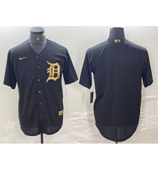 Men Detroit Tigers Blank Black Cool Base Stitched Baseball Jersey Men Detroit Tigers Blank Black Cool Base Stitched Baseball Jersey