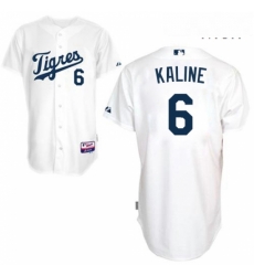 Mens Majestic Detroit Tigers 6 Al Kaline Authentic White Los Tigres MLB Jersey Mens Majestic Detroit Tigers 6 Al Kaline Authentic White Los Tigres MLB Jersey