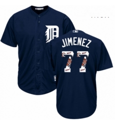Mens Majestic Detroit Tigers 77 Joe Jimenez Authentic Navy Blue Team Logo Fashion Cool Base MLB Jersey Mens Majestic Detroit Tigers 77 Joe Jimenez Authentic Navy Blue Team Logo Fashion Cool Base MLB Jersey