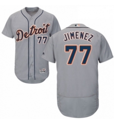 Mens Majestic Detroit Tigers 77 Joe Jimenez Grey Road Flex Base Authentic Collection MLB Jersey Mens Majestic Detroit Tigers 77 Joe Jimenez Grey Road Flex Base Authentic Collection MLB Jersey
