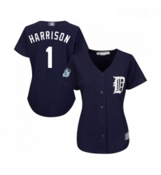 Womens Detroit Tigers 1 Josh Harrison Replica Navy Blue Alternate Cool Base Baseball Jersey Womens Detroit Tigers 1 Josh Harrison Replica Navy Blue Alternate Cool Base Baseball Jersey