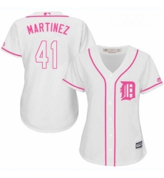 Womens Majestic Detroit Tigers 41 Victor Martinez Authentic White Fashion Cool Base MLB Jersey Womens Majestic Detroit Tigers 41 Victor Martinez Authentic White Fashion Cool Base MLB Jersey