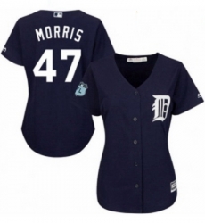 Womens Majestic Detroit Tigers 47 Jack Morris Replica Navy Blue Alternate Cool Base MLB Jersey Womens Majestic Detroit Tigers 47 Jack Morris Replica Navy Blue Alternate Cool Base MLB Jersey