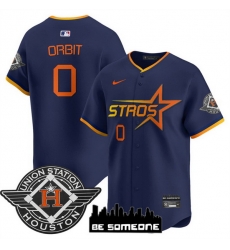 Men Houston Astros 0 Orbit Navy 2025 City Connect Limited Stitched Baseball Jersey Men Houston Astros 0 Orbit Navy 2025 City Connect Limited Stitched Baseball Jersey