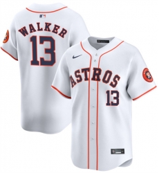 Men Houston Astros 13 Christian Walker White 2025 Home Limited Stitched Baseball Jersey Men Houston Astros 13 Christian Walker White 2025 Home Limited Stitched Baseball Jersey
