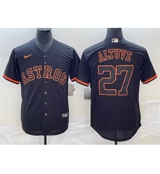 Men Houston Astros 27 Jose Altuve Black Cool Base Stitched Jersey Men Houston Astros 27 Jose Altuve Black Cool Base Stitched Jersey
