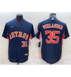 Men Houston Astros 35 Justin Verlander Navy With Patch Cool Base Stitched Jersey Men Houston Astros 35 Justin Verlander Navy With Patch Cool Base Stitched Jersey