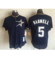 Men Houston Astros Active Player Custom Navy Blue 1997 Throwback Stitched Baseball Jersey