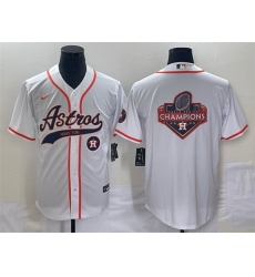 Men Houston Astros White Team Big Logo With Patch Cool Base Stitched Baseball Jersey Men Houston Astros White Team Big Logo With Patch Cool Base Stitched Baseball Jersey