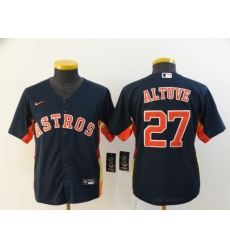 Youth Astros 27 Jose Altuve Navy Youth 2020 Nike Cool Base Jersey Youth Astros 27 Jose Altuve Navy Youth 2020 Nike Cool Base Jersey