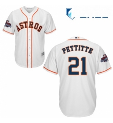 Youth Majestic Houston Astros 21 Andy Pettitte Authentic White Home 2017 World Series Champions Cool Base MLB Jersey Youth Majestic Houston Astros 21 Andy Pettitte Authentic White Home 2017 World Series Champions Cool Base MLB Jersey