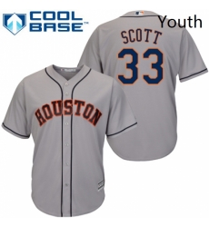 Youth Majestic Houston Astros 33 Mike Scott Authentic Grey Road Cool Base MLB Jersey Youth Majestic Houston Astros 33 Mike Scott Authentic Grey Road Cool Base MLB Jersey
